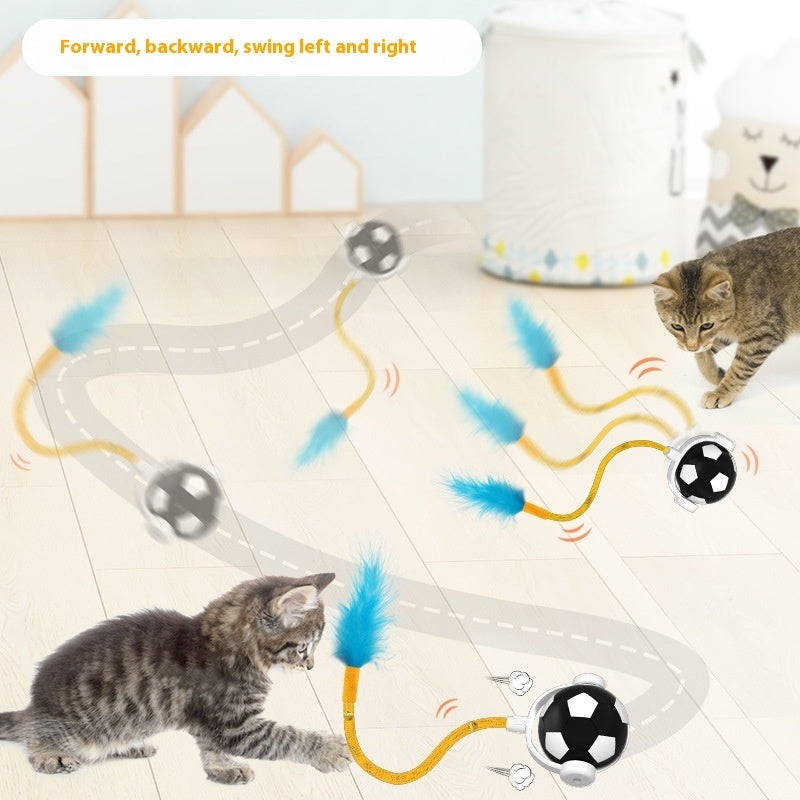 Bite-resistant Electric Cat Teasing Self-Hi Interactive Pet Jumping Ball - Dr Excelencia Pet Botique
