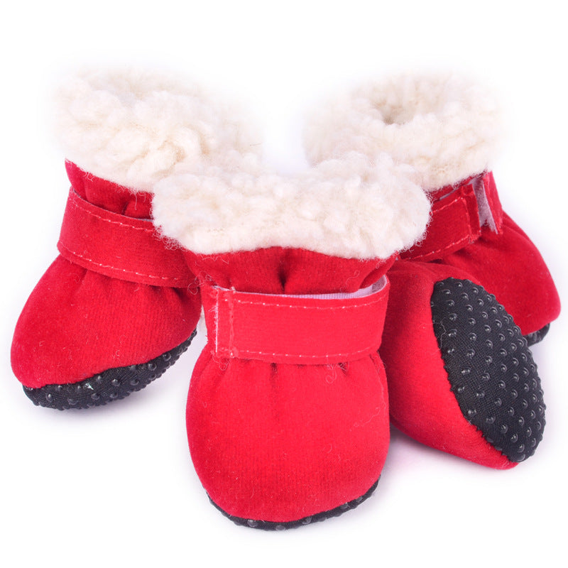 Waterproof Winter Dog Boots Socks Pet Dog Shoes Anti-slip Puppy Cat Rain Snow Booties Footwear For Small Dogs - Dr Excelencia Pet Botique