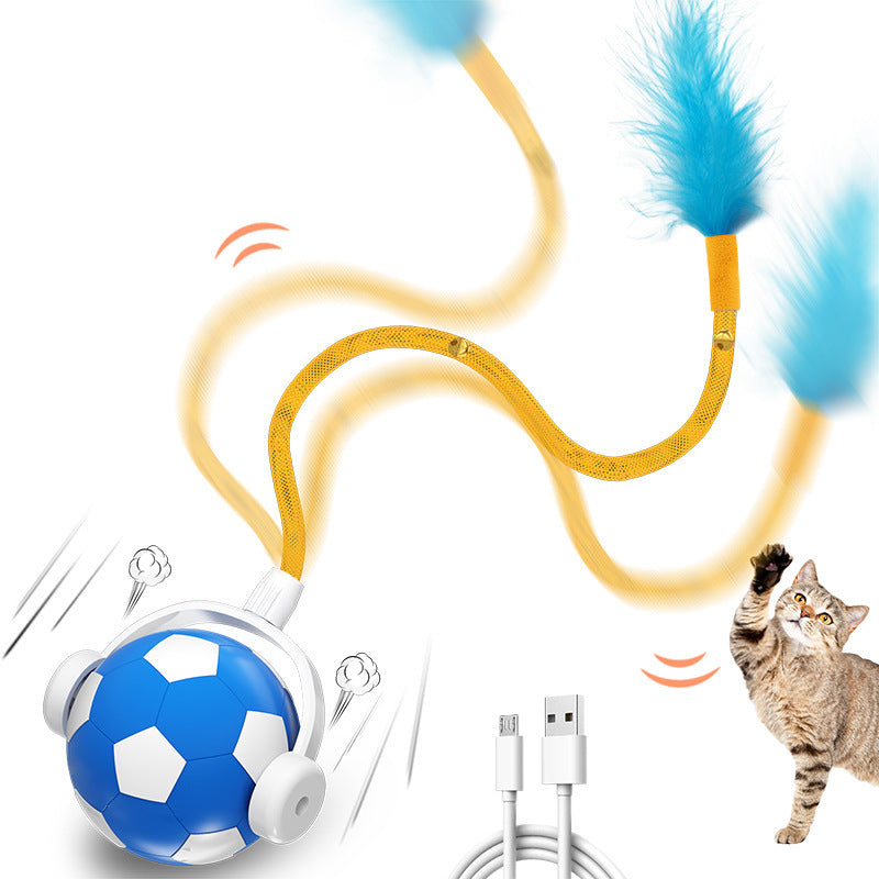 Bite-resistant Electric Cat Teasing Self-Hi Interactive Pet Jumping Ball - Dr Excelencia Pet Botique