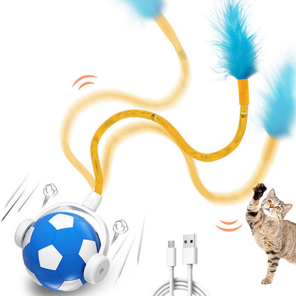 Bite-resistant Electric Cat Teasing Self-Hi Interactive Pet Jumping Ball - Dr Excelencia Pet Botique