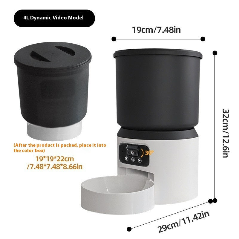 4L Smart Feeder Pet Cat Dog Timing Remote Monitoring - Dr Excelencia Pet Botique