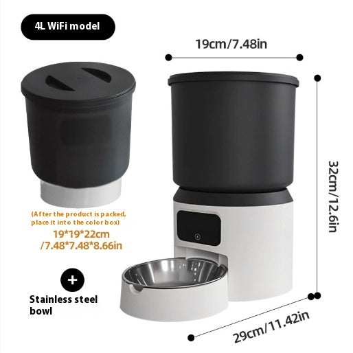 4L Smart Feeder Pet Cat Dog Timing Remote Monitoring - Dr Excelencia Pet Botique