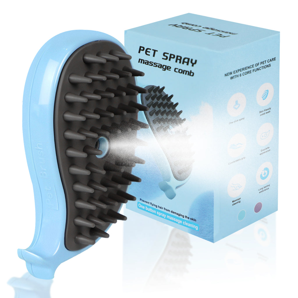 Cat Steam Brush For Shedding - Steamy Cat Brush For Indoor Cats, Cat Hair Steam Brush For Massage, Spritz Defur Comb For Cats, Pet Steamer For Dogs - Dr Excelencia Pet Botique