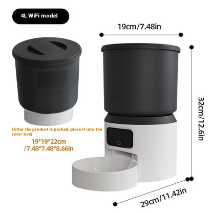 4L Smart Feeder Pet Cat Dog Timing Remote Monitoring - Dr Excelencia Pet Botique