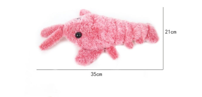 Pet Toys Electric Jumping Shrimp USB Charging Simulation Lobster Funny Cat Plush Pets Toy - Dr Excelencia Pet Botique