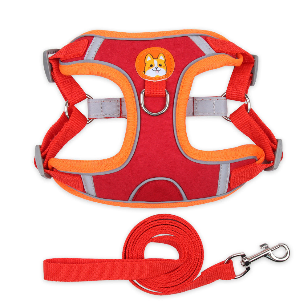 Dog Harness Cat Harness Reflective Dogs Leashs Soft Mesh Chest Strap - Dr Excelencia Pet Botique