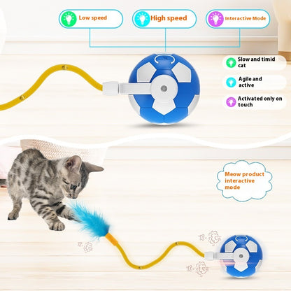 Bite-resistant Electric Cat Teasing Self-Hi Interactive Pet Jumping Ball - Dr Excelencia Pet Botique