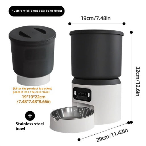 4L Smart Feeder Pet Cat Dog Timing Remote Monitoring - Dr Excelencia Pet Botique