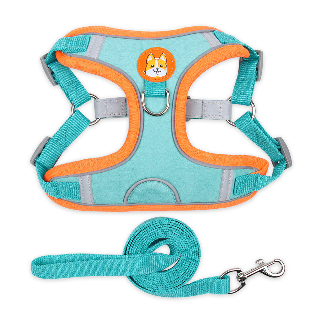 Dog Harness Cat Harness Reflective Dogs Leashs Soft Mesh Chest Strap - Dr Excelencia Pet Botique