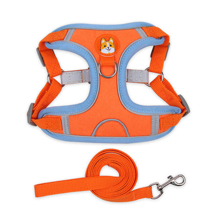 Dog Harness Cat Harness Reflective Dogs Leashs Soft Mesh Chest Strap - Dr Excelencia Pet Botique