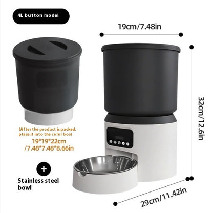 4L Smart Feeder Pet Cat Dog Timing Remote Monitoring - Dr Excelencia Pet Botique